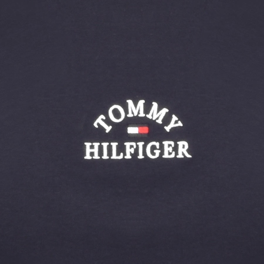 Alternative Image for ProductTommy Hilfiger Logo Crew Neck T Shirt Navy3